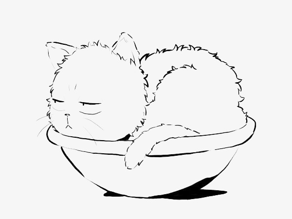 手绘猫咪免抠