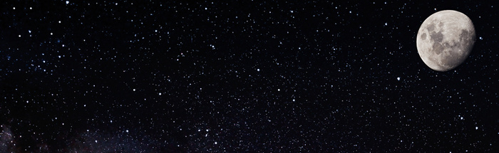 月亮星空高清
