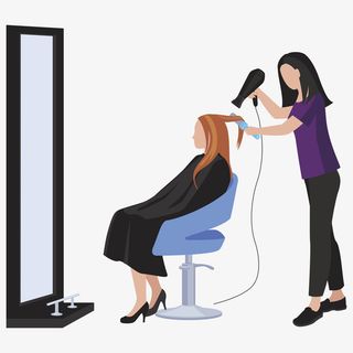 卡通版的理发师素材免抠