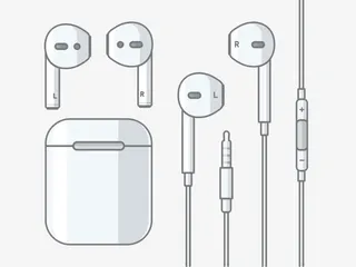 苹果手机配件免抠