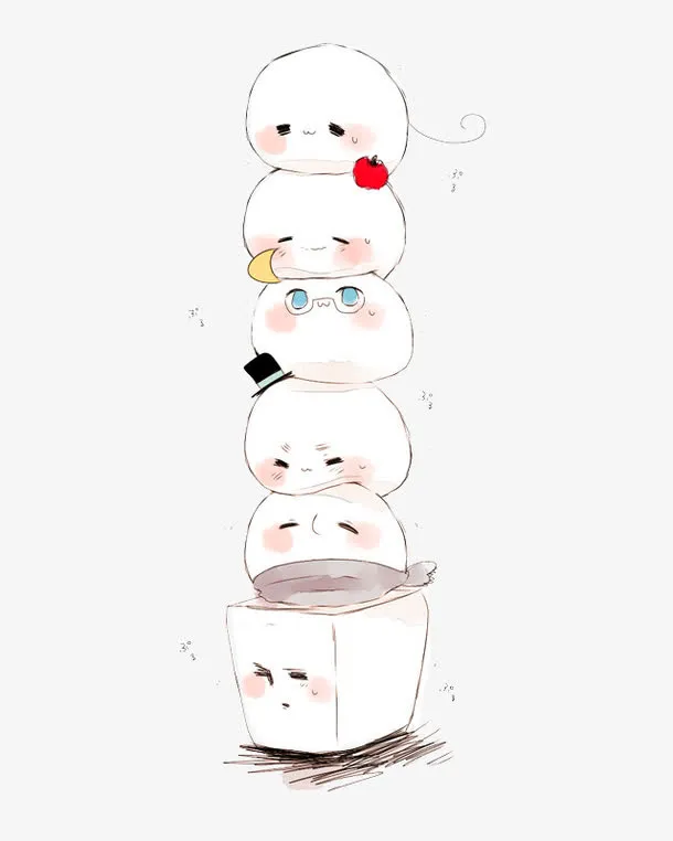 卡通饭团免抠