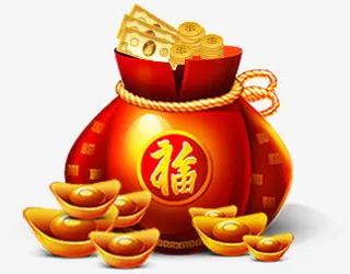 立体元宝福袋免抠