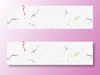 彩带丝带飘带礼花免抠