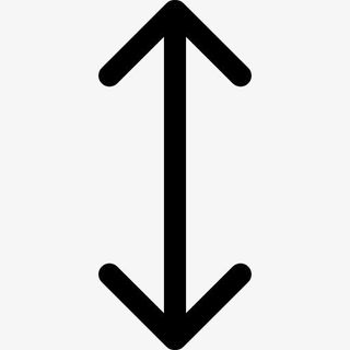 双箭头垂直符号图标免抠