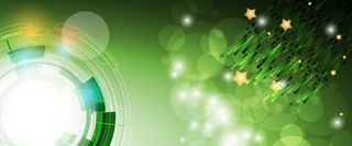 炫丽绿色光晕背景高清