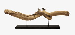 木头与鸟装饰摆件免抠