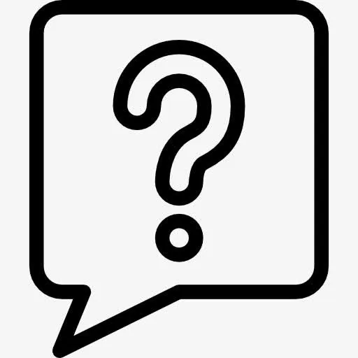 泡泡和Question Mark 图标免抠