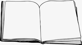 展开的书本免抠