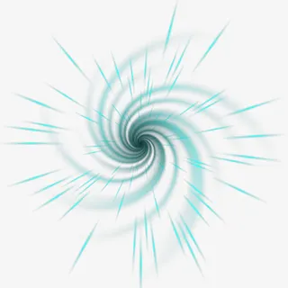 蓝色旋转的光免抠