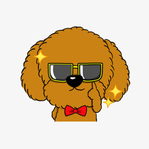 带墨镜的狗免抠