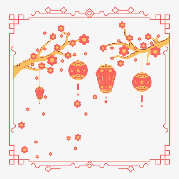 矢量春暖花开免抠