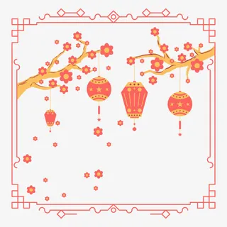 矢量春暖花开免抠