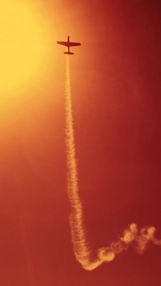 梦幻天空飞机H5背景高清