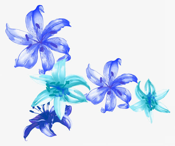 手绘鲜花免抠