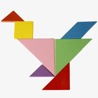 彩色七巧板免抠