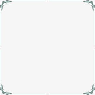 绿色春季树叶框架免抠