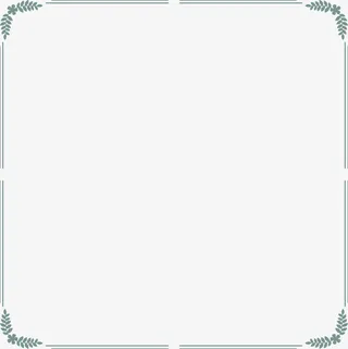 绿色春季树叶框架免抠