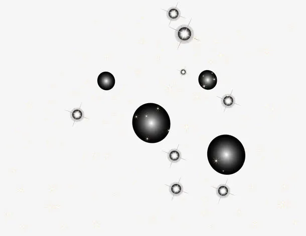 黑色闪耀光芒免抠