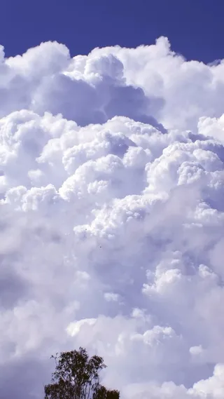 蓝色梦幻云海风景H5背景高清