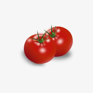 两个红通通的西红柿免抠