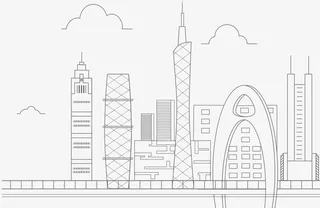 城市广州塔房屋建筑png免抠