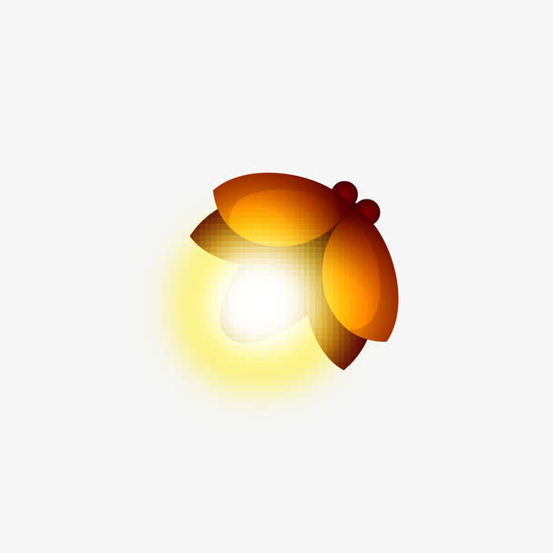 萤火虫的光亮免抠