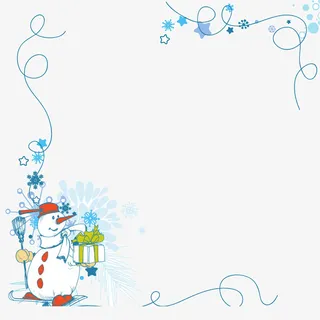 圣诞主题边框免抠