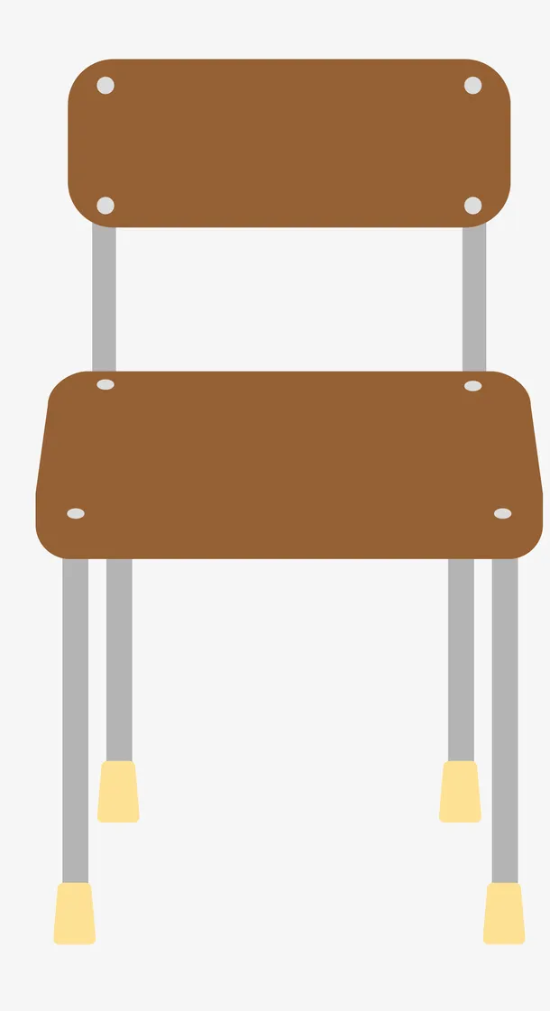 学校教师学生椅子免抠