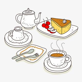 悠闲时光美好下午茶免抠