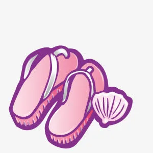 沙滩拖鞋免抠