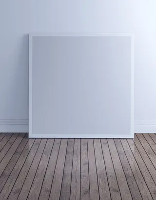 地板上的相框免抠