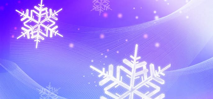 梦幻雪花背景