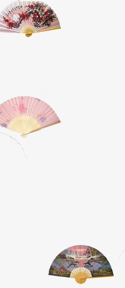 梅花扇子免抠