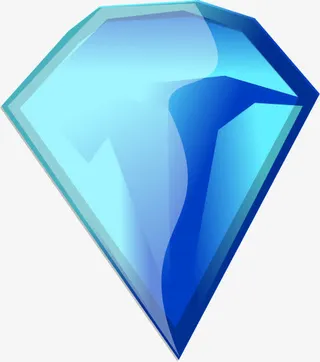 蓝色的钻石免抠