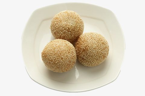 油炸芝麻丸子免抠