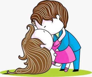 情人节轻吻元素免抠