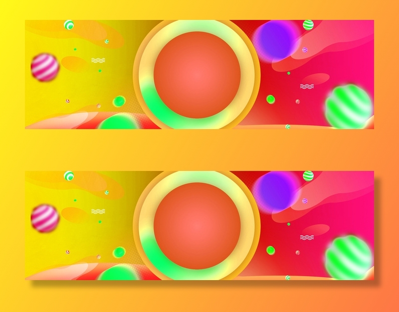 时尚大牌渐变海报模板高清