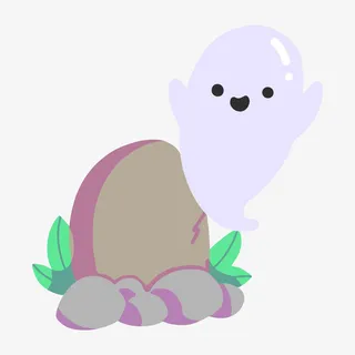 万圣节蓝色幽魂免抠