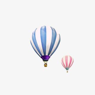 彩色热气球免抠