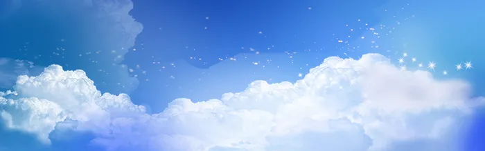 唯美蓝天海报背景banner高清