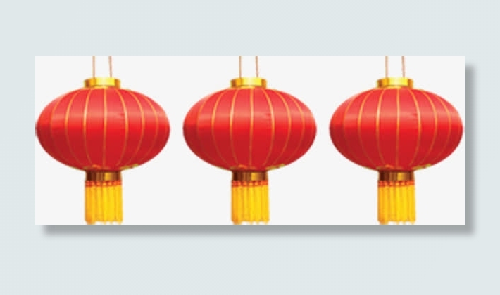 创意红色灯笼婚庆卡片免抠