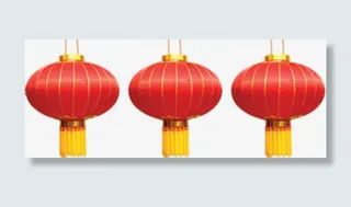 创意红色灯笼婚庆卡片免抠