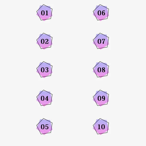 简约数字分隔符免抠