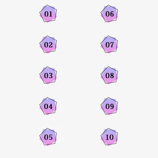 简约数字分隔符免抠