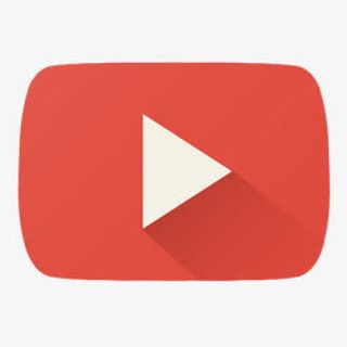 播放红色背景扁平风格PNG图标