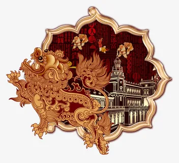 中式麒麟图案免抠