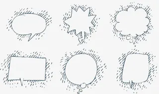 不同形状的对话框免抠