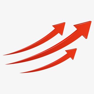 红色向上箭头免抠