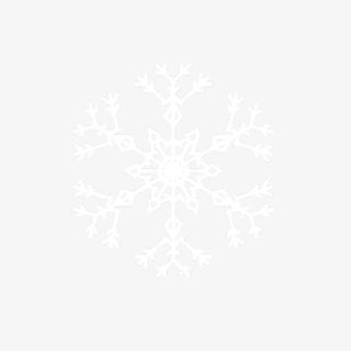 手绘白色雪花飘雪免抠
