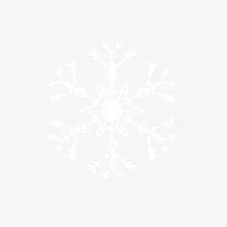 手绘白色雪花飘雪免抠